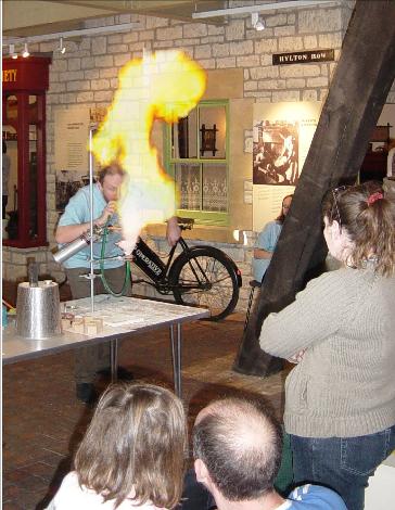 Image: Richard Ellam performing The Fire Show